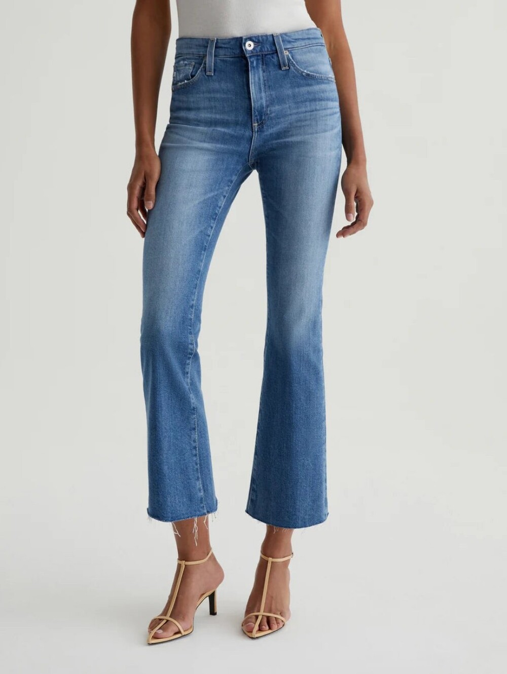 NWT AG Farrah Mid Rise Boot Crop Jeans Sz 29